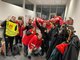 Warnstreik bei der Mercedes-Benz AG in Untertuerkheim