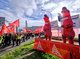 Warnstreik Mercedes-Benz AG Standort Sindelfingen Frueh- und A-Schicht