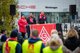 Angestellte bei Porsche im Warnstreik (Fotos: Christoph Schmidt)